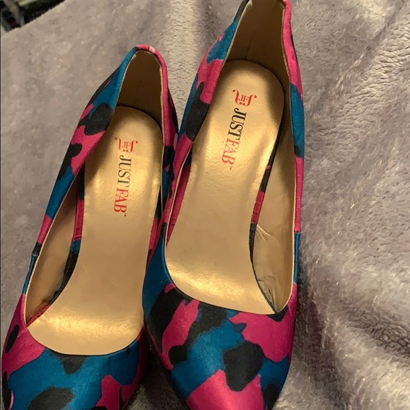 Brand new just fab multi-coloured heels - Picture 2 of 5
